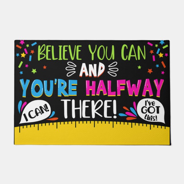 Welcome To Classroom Doormat, Cute Teacher Gifts Doormat (Front)