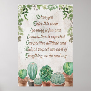 Welcome To Classroom Poster