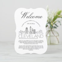 Welcome to Cleveland | Guests Details Invitation