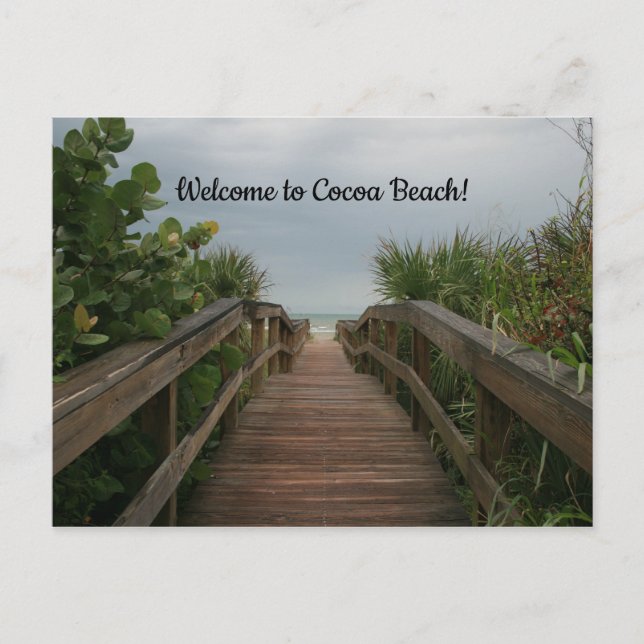 Welcome to Cocoa Beach, Florida! Postcard (Front)