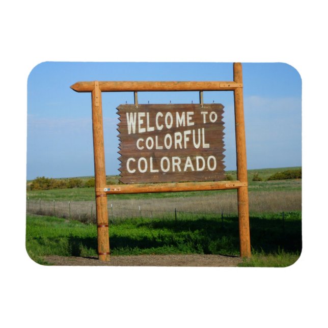 Welcome to Colourful Colorado Magnet (Horizontal)