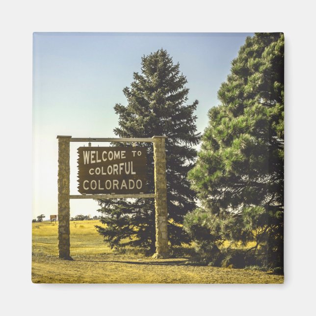 Welcome to Colourful Colorado Magnet (Front)