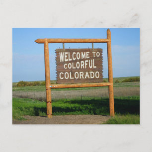 welcome to Colourful Colorado Post Card
