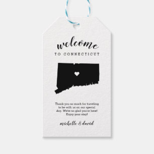Welcome to Connecticut Calligraphy Wedding Gift Tags