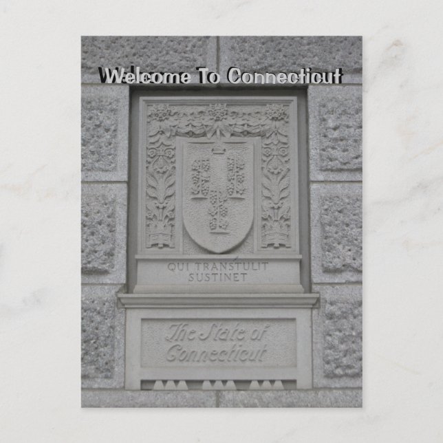 Welcome To Connecticut Postcard (Front)