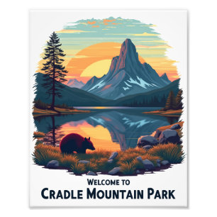 Welcome to Cradle Mountain National Australian  Photo Print