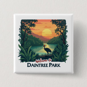 Welcome to Daintree National Australian Park 15 Cm Square Badge