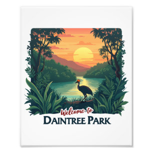 Welcome to Daintree National Australian Park Photo Print