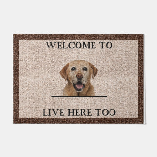 Welcome To Dog Home Mat, Lovely Dog Doormat