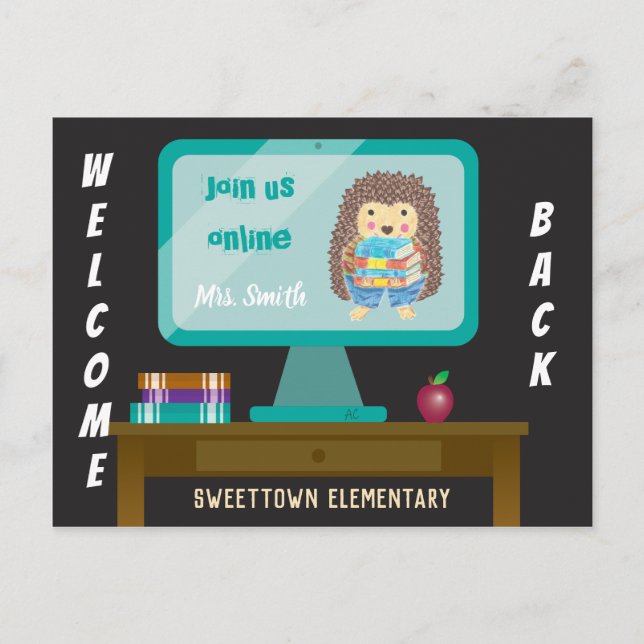 Welcome to E-learning Postcard (Front)