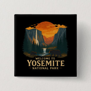 Welcome to Embroidery Yosemite National USA 15 Cm Square Badge