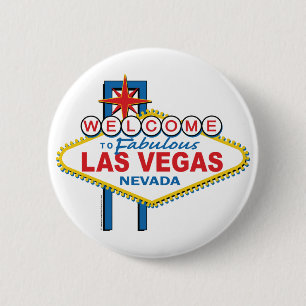 Welcome to Fabulous Las Vegas 6 Cm Round Badge