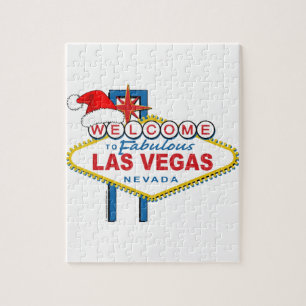 Welcome to Fabulous Las Vegas Christmas Jigsaw Puzzle