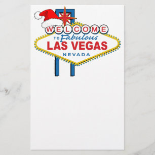 Welcome to Fabulous Las Vegas Christmas Stationery