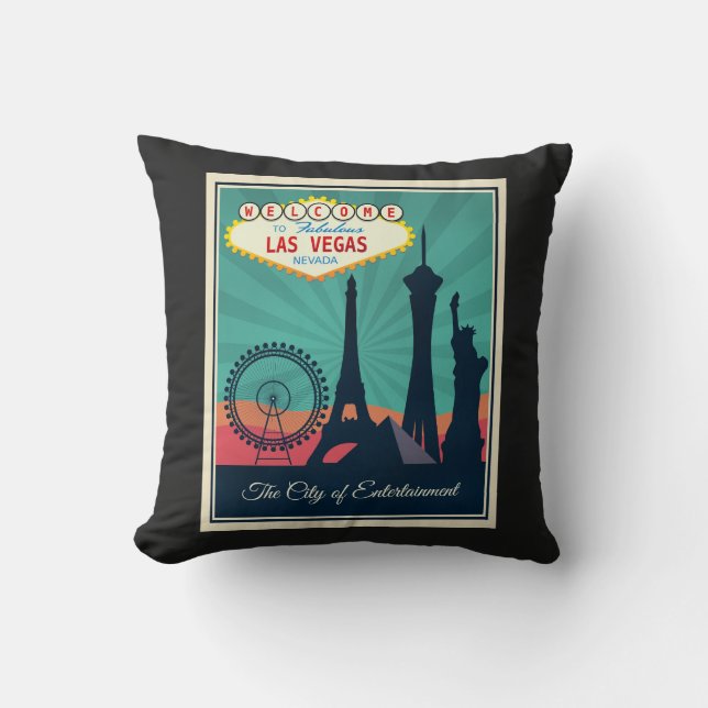 Welcome to Fabulous Las Vegas Cushion (Front)