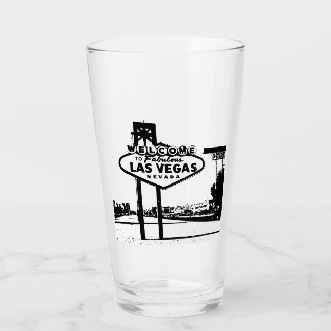 Welcome to Fabulous Las Vegas glass (Front)