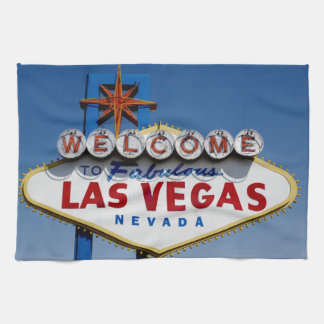 Welcome To Fabulous Las Vegas Historic Sign Tea Towel