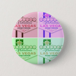 Welcome to Fabulous Las Vegas Honeymoon 6 Cm Round Badge