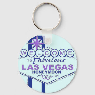 Welcome to Fabulous Las Vegas Honeymoon Key Ring