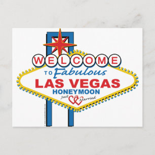Welcome to Fabulous Las Vegas Honeymoon Postcard