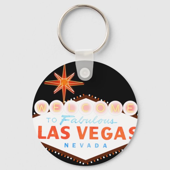 Welcome To Fabulous Las Vegas Key Ring (Front)