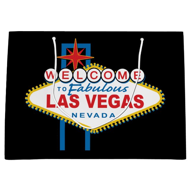 Welcome to Fabulous Las Vegas Large Gift Bag (Front)