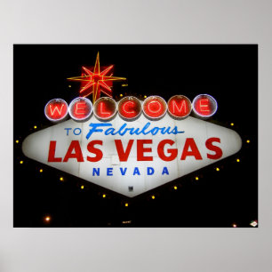 Welcome to Fabulous Las Vegas Neon Poster Print