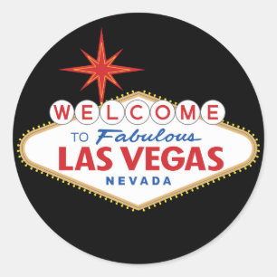 Welcome to Fabulous Las Vegas, Nevada Classic Round Sticker