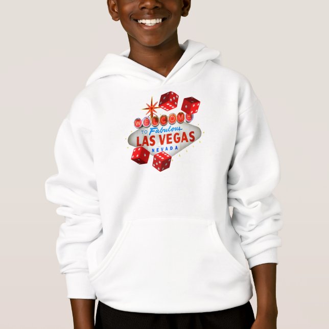 Welcome to Fabulous Las Vegas Nevada Kids Hoodie (Front)