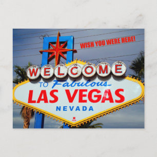 Welcome to Fabulous Las Vegas Nevada Postcard
