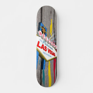Welcome to Fabulous Las Vegas Nevada Sign Urban Skateboard