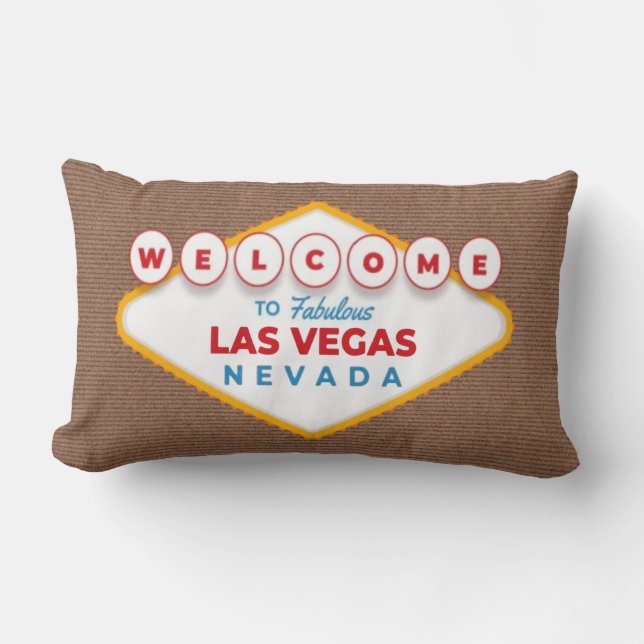 Welcome to Fabulous Las Vegas Nevada Trendy Memory Lumbar Cushion (Front)
