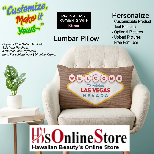 Welcome to Fabulous Las Vegas Nevada Trendy Memory Lumbar Cushion (Welcome to Fabulous Las Vegas Nevada Trendy Memory Lumbar Pillow.
)