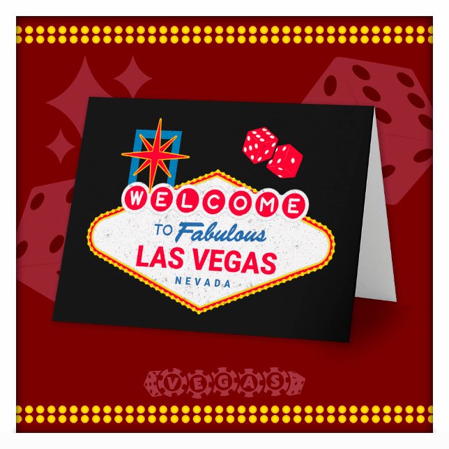 Welcome To Fabulous Las Vegas Trip Las Vegas Sign Card (Creator Uploaded)