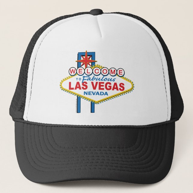Welcome to Fabulous Las Vegas Trucker Hat (Front)
