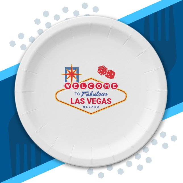Welcome To Fabulous Las Vegas - Vegas Trip Paper Plate (Creator Uploaded)