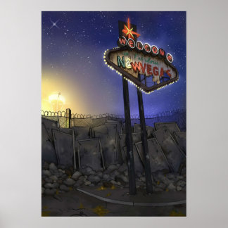 welcome to fabulous new vegas poster