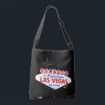 Welcome to Fabuous Las Vegas Nevada Sin City Crossbody Bag<br><div class="desc">Welcome to Fabulous Las Vegas Nevada neon sign.  This make a great gift for anyone headed to sin city or as a memory from a trip you took there.  

You can customise and personalise this by adding text in the font and style you choose.</div>