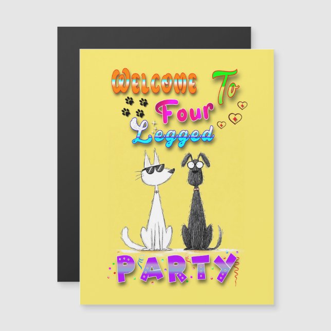 Welcome To Four Legged Party (Front/Back)