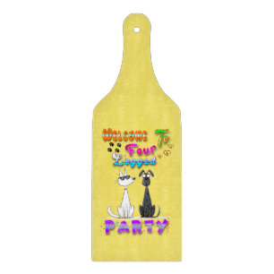 Welcome To Four Legged Party Cutting Board