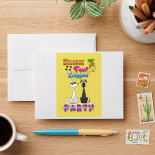 Welcome To Four Legged Party Envelope