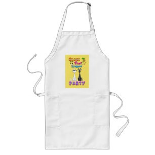 Welcome To Four Legged Party Long Apron