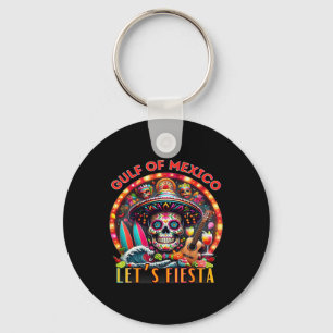 Welcome To Gulf Of Mexico Cinco De Mayo Retro Beac Key Ring