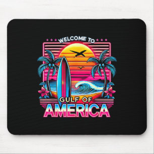 Welcome To Gulf Of Us America Vintage Beach Hawaii Mouse Pad