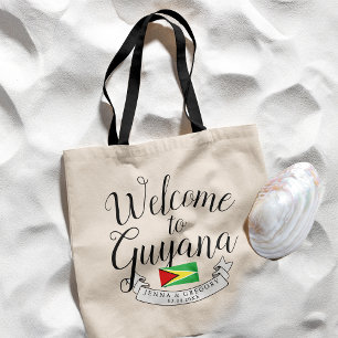Welcome to Guyana   Destination Wedding Custom Tote Bag