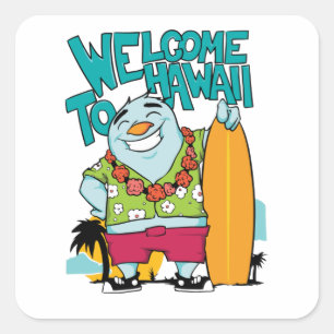 Welcome to Hawaii Square Sticker