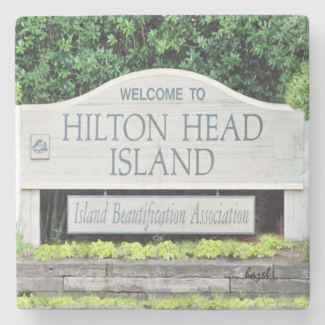 Welcome to Hilton Head Island Sign Coaster (Front)