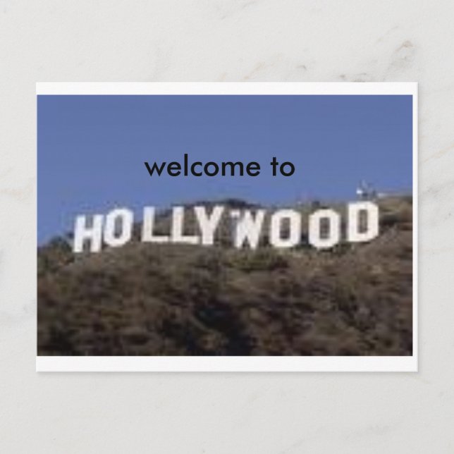 welcome to hollywood postcard (Front)