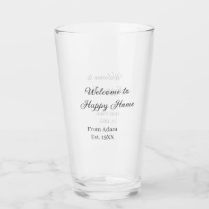 Welcome to home real estate house inauguration est glass
