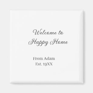 Welcome to home real estate house inauguration est magnet
